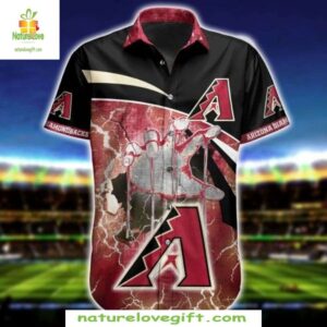 MLB Diamondbacks Hawaiian Shirt Stylish Baseball Heritage Apparel
