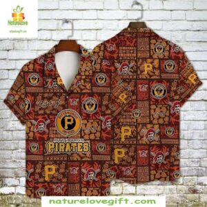 Pittsburgh Pirates Hawaiian Shirt Tiki Skulls Tribal Baseball Apparel