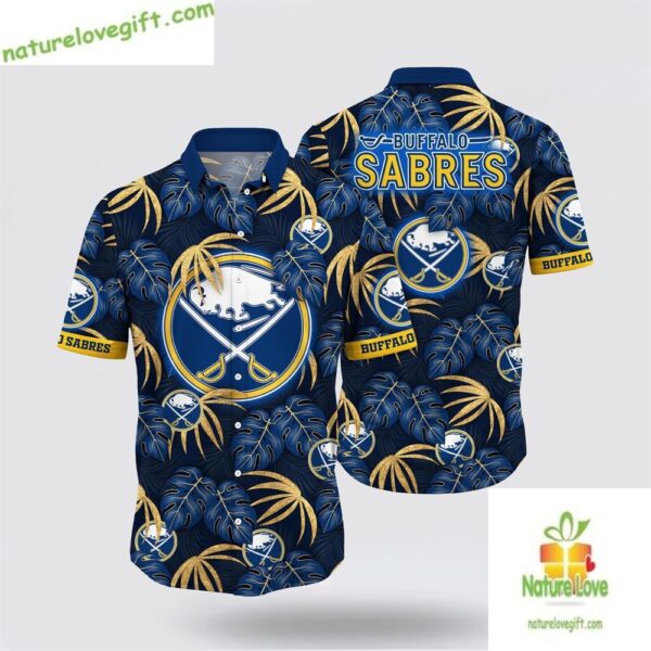 Buffalo Sabres Hawaiian Shirt Tropical Summer Hockey Fan Shirt