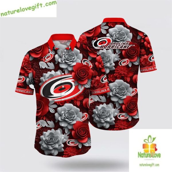 Carolina Hurricanes Hawaiian Shirt Tropical Aloha Shirt Summer LV E4SHZHR1