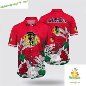 Chicago Blackhawks Hawaiian Shirt Tropical Summer Shirt LVN4X3HNU3