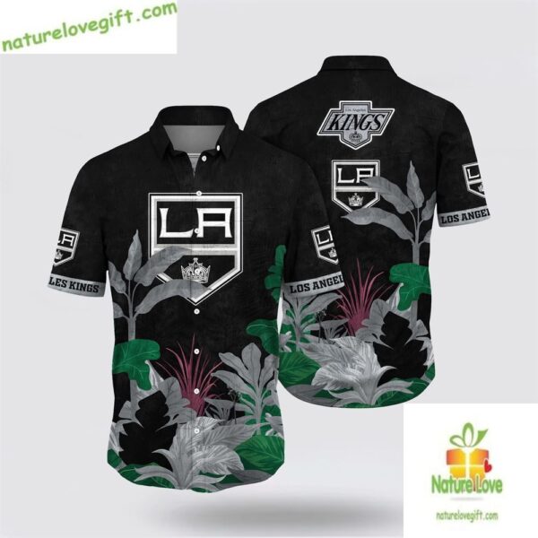 Los Angeles Kings Hawaiian Shirt Tropical Summer Aloha Shirt
