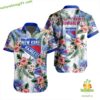 New York Rangers Hawaiian Shirt Tropical Hockey Button Up Aloha Jersey