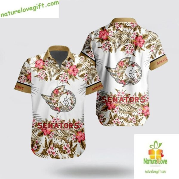 Ottawa Senators Hawaiian Shirt NHL Beach Aloha Shirt