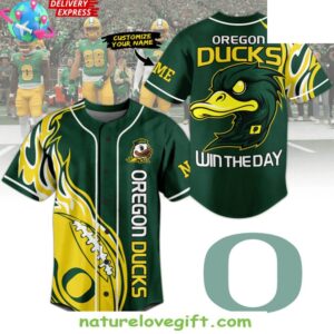 Oregon Ducks Baseball Jersey Win The Day Fan Apparel