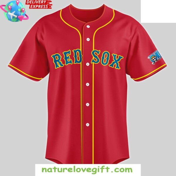 Boston Red Sox One Piece Anime Baseball Jersey