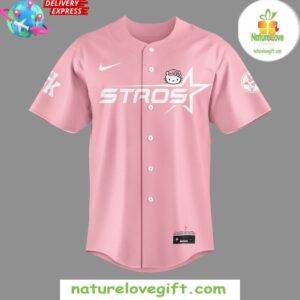 Houston Astros The Next Frontier x Hello Kitty 2025 Pink Jersey