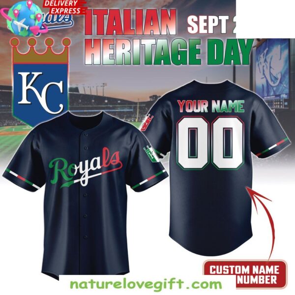 Kansas City Royals Italian Heritage Day Baseball Jersey
