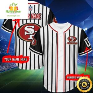 Custom 49ers Jersey Personalized Name & Number Baseball Jersey
