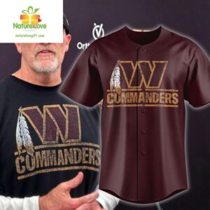 Washington Commanders 2025 Baseball Jersey Sport Fan Gear