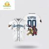 Seattle Mariners Deadpool Wolverine Baseball Jersey Shirt MLB