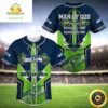 Seattle Seahawks 11 NFL Baseball Jersey Shirt