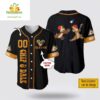 Disney Chip & Dale Black Baseball Jersey Shirt Custom Name Number