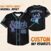 Disney Stitch Baseball Jersey Custom for Kids Youth Adults