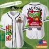 Grinchmas Baseball Jersey Personalized Name White Christmas