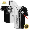 Jack Skellington Baseball Jersey Personalized White Black