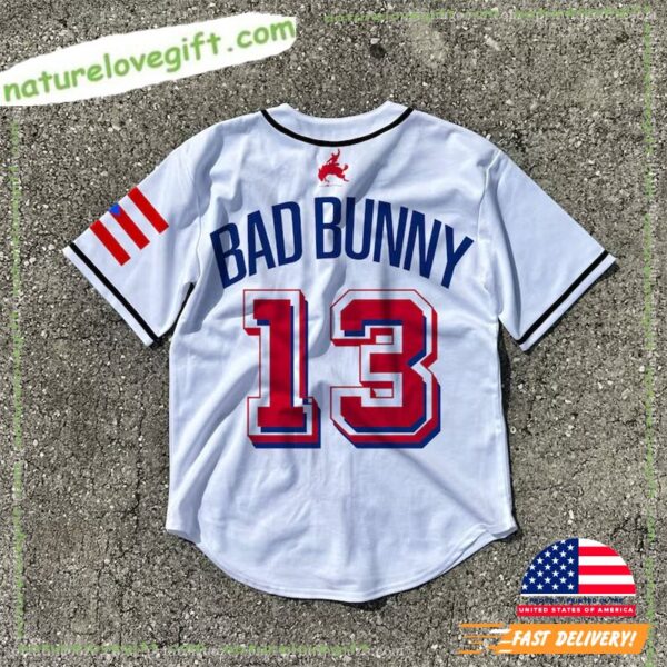 Bad Bunny Tour Jersey Personalized Most Wanted Merch