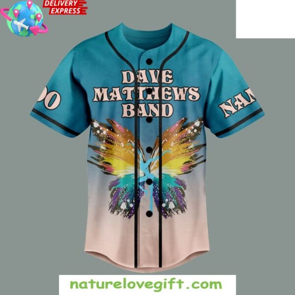 Custom Dave Matthews Band Baseball Jersey Personalizable