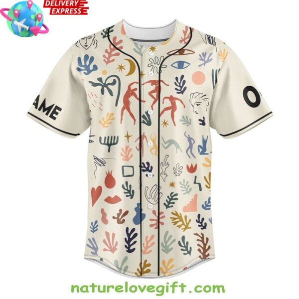 Matisse Art Baseball Jersey Inspired by Henri Matisse
