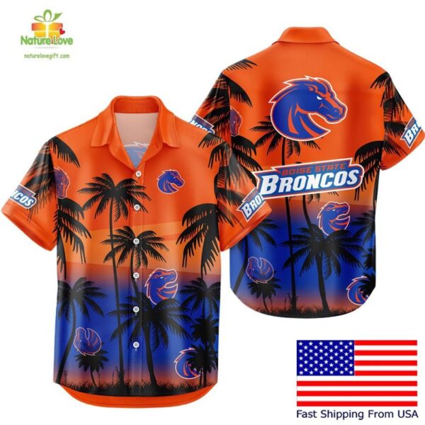 Boise State Broncos Hawaiian Shirt Tropical Coconut Forest Fan Gear