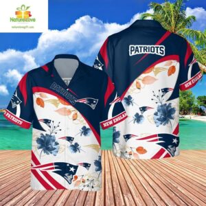 New England Patriots NFL Hawaiian Shirt Floral Aloha