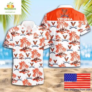 Virginia Cavaliers Hawaiian Shirt NCAA Coconut Tree Logo Summer
