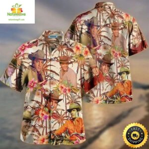 Elvis Presley Hawaiian Shirt Cowboy Beach Gift Rock Roll Fans