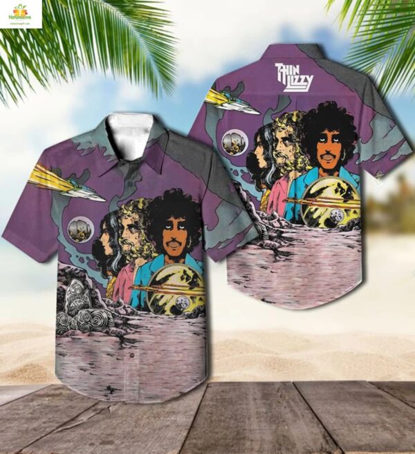 Thin Lizzy Hawaiian Shirt Music Vintage Unisex Hawaiian