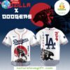 Godzilla Dodgers 2025 Japan Edition Baseball Jersey