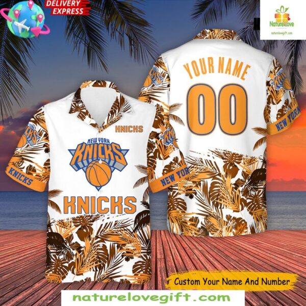 New York Knicks NBA Champions Hawaiian Shirt Custom Name