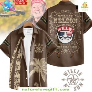 Willie Nelson On The Road Again Special Hawaiian Shirt