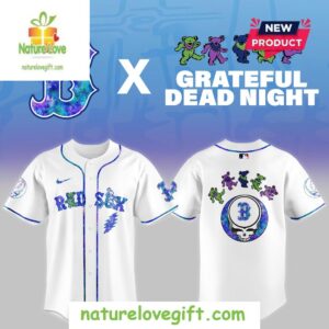Boston Red Sox 2025 Grateful Dead Night Baseball Jersey 1