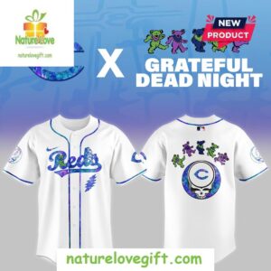 Cincinnati Reds 2025 Grateful Dead Night Baseball Jersey