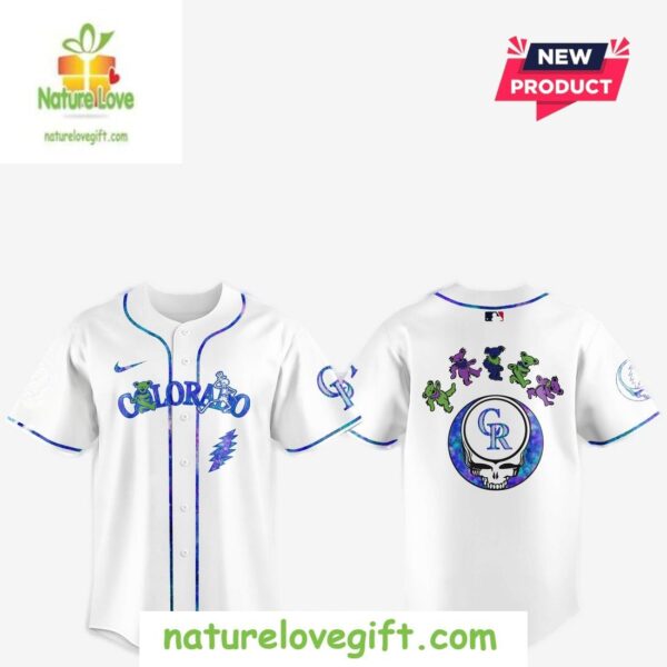 Colorado Rockies 2025 Grateful Dead Night Baseball Jersey