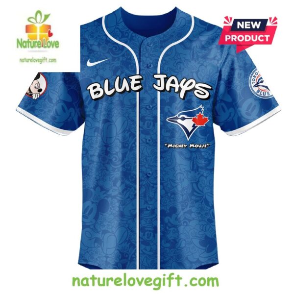 Custom Toronto Blue Jays Mickey Night Game Baseball Jersey
