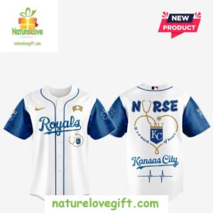 Kansas City Royals MLB Nurses Game Night Baseball Jersey 2