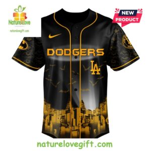 Los Angeles Dodgers MLB x Batman Game Night Baseball Jersey 2