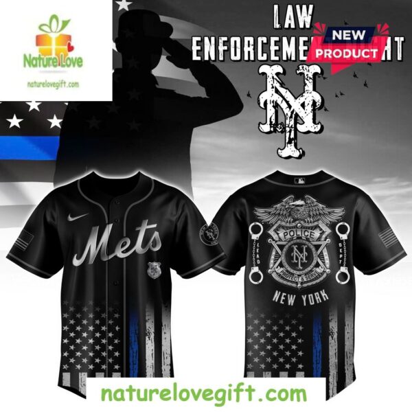 New York Mets MLB Law Enforcement Night Baseball Jersey