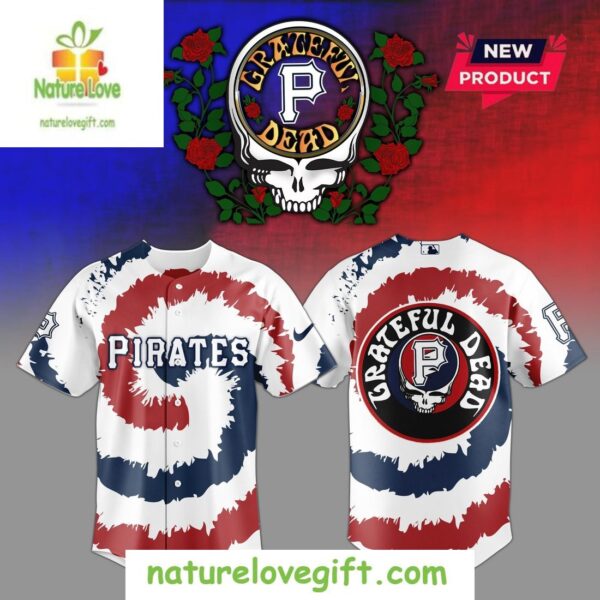 Pittsburgh Pirates MLB Grateful Dead Baseball Jersey