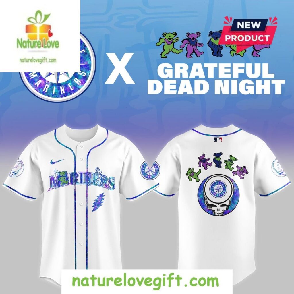 Seattle Mariners 2026 Grateful Dead Night Baseball Jersey - Unique ...