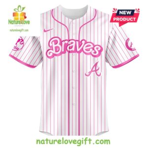 Atlanta Braves MLB x Barbie Night Game Baseball Jersey 2