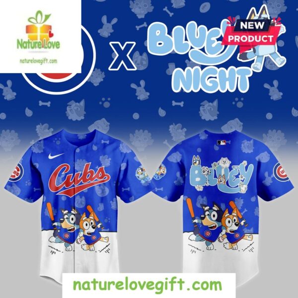 Chicago Cubs 2025 Bluey Night Baseball Jersey