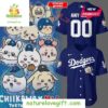 Custom Chiikawa Dodgers Blue Baseball Jersey