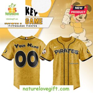 Custom Pittsburgh Pirates Mickey Night Game Baseball Jersey