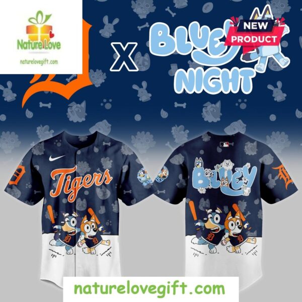 Detroit Tigers 2025 Bluey Night Baseball Jersey