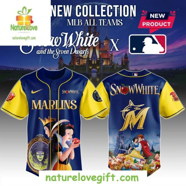 Miami Marlins MLB Snow White 2025 Baseball Jersey