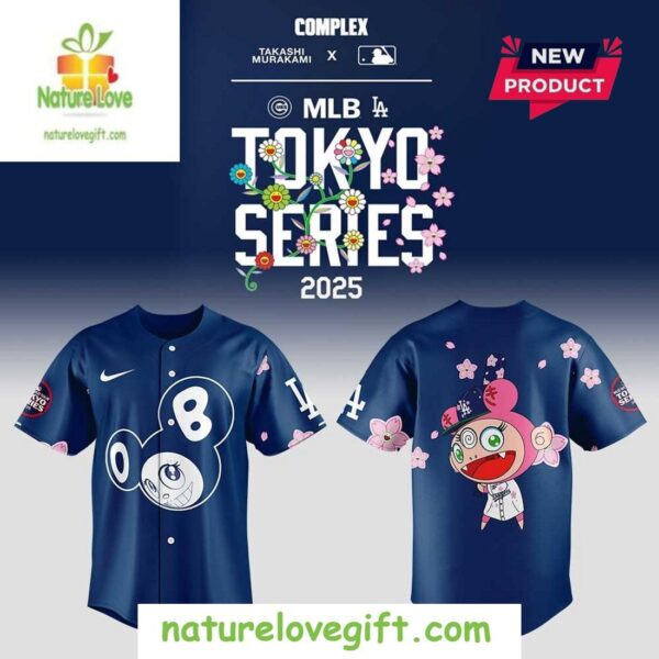 MLB Tokyo Series 2025 Ohtani Navy Baseball Jersey