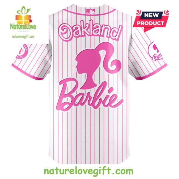Oakland Athletics MLB Barbie Night Game Baseball Jersey