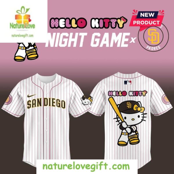 San Diego Padres Hello Kitty Night Game Baseball Jersey