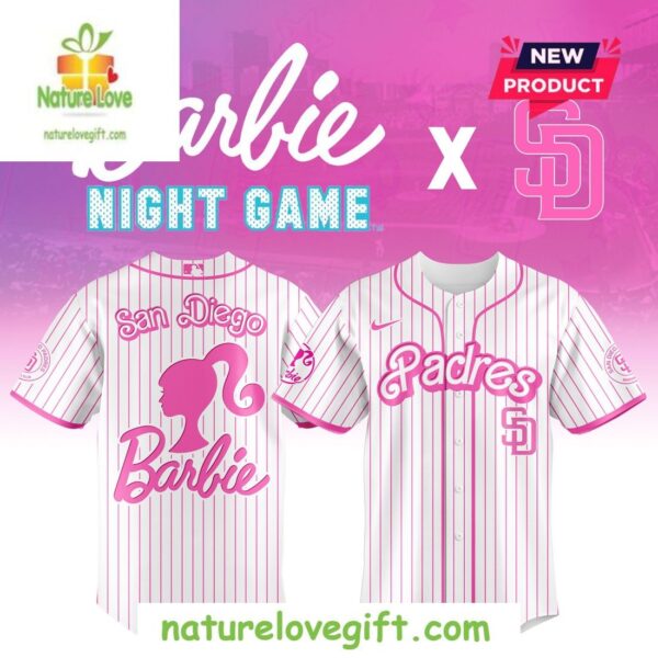 San Diego Padres MLB Barbie Night Game Baseball Jersey